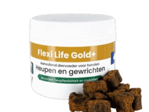 Flexi Life Gold+ Suplemento Articular para Cães – Snacks Mastigáveis para Mobilidade e Articulações